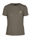 Vero Moda Selma Melange T-Shirt, Bungee Cord