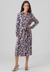 Vero Moda Bonni Print Shirt Dress, Navy Blazer Multi
