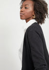 Vila Soft Knit Open Cardigan, Black