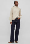 Vila Melia High Neck Jumper, Super Light Natural