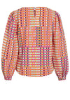 Vila Pipe Check Print Top, Multi