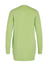 Vila Soft Knit Open Cardigan, Lettuce Green