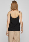 Vila Paya Button Detail Vest Top, Black