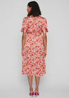 Vila Naria Floral Wrap Midi Dress, Tigerlily