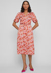 Vila Naria Floral Wrap Midi Dress, Tigerlily