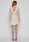 Vila Sophia Floral Ruched Midi Dress, Birch