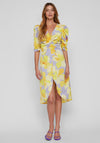 Vila Johanna Floral Midi Dress, Sweet Lavender