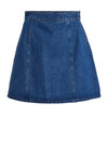 Vila Nelly Denim Mini Skirt, Medium Blue Denim