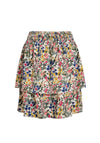 Vila Arianne Floral Print Mini Skirt, Birch