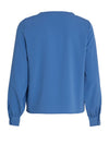 Vila Renan V Neck Top, Federal Blue