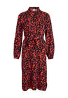 Vila Lotta Midi Shirt Dress, Black Multi