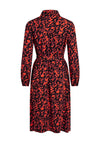 Vila Lotta Midi Shirt Dress, Black Multi