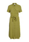 Vila Elaine Midi Shirt Dress, Calliste Green