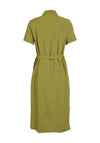 Vila Elaine Midi Shirt Dress, Calliste Green