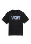 Vans Kids Classic Logo Checkerboard Short Sleeve Tee, Black