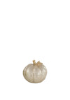 Heaven Sends Metallic Small Pumpkin, Gold