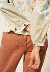 White Stuff Jasmine Printed Shirt, Beige Multi