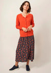 White Stuff Lulu Short Knit Cardigan, Bright Orange