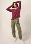 White Stuff Lulu Short Knit Cardigan, Wine