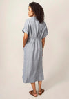 White Stuff Reno Linen Shirt Dress, Blue