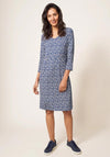 White Stuff Tallie Print Jersey Dress, Navy Multi