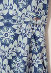 White Stuff Ivy Linen Printed Dress, Blue