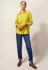 White Stuff Emilia Embroidered Shirt, Chartreuse