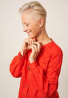 White Stuff Marta Embroidered Shirt, Orange