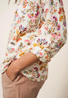 White Stuff Emilia Organic Cotton Shirt, Ivory Multi