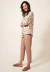 White Stuff Emilia Organic Cotton Shirt, Ivory Multi