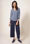 White Stuff Annie Print Jersey Shirt, Navy Multi
