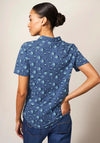 White Stuff Penny Print Jersey Shirt, Blue