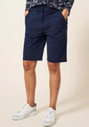 White Stuff Twister Chino Knee Length Shorts, Dark Navy