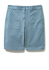 White Stuff Twister Chino Knee Length Shorts, Mid Teal