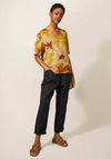 White Stuff Kate Linen Blend Top, Yellow Multi