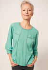 White Stuff Mollie Jersey Top, Mid Teal