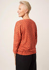 White Stuff Maddie Dalmatian Print Top, Orange