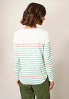 White Stuff Cassie Stripe Long Sleeve T-Shirt, White Multi