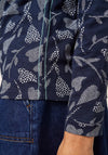 White Stuff Nelly Print Long Sleeve T-Shirt, Navy