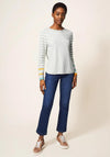 White Stuff Cassie Stripe Long Sleeve T-Shirt, Natural
