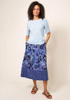 White Stuff Annabel Fairtrade Cotton T-Shirt, Light Blue