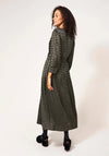 White Stuff Paula Metallic Spot Maxi Dress Size UK 12, Black & Gold