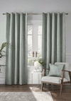 Ashley Wilde Wilstone Fully Lined Blackout Eyelet Curtains, Spa