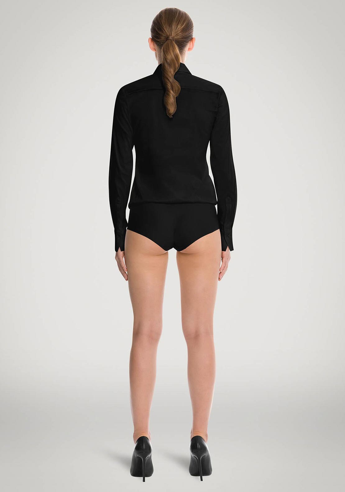 Wolford London Shirt Bodysuit, Black