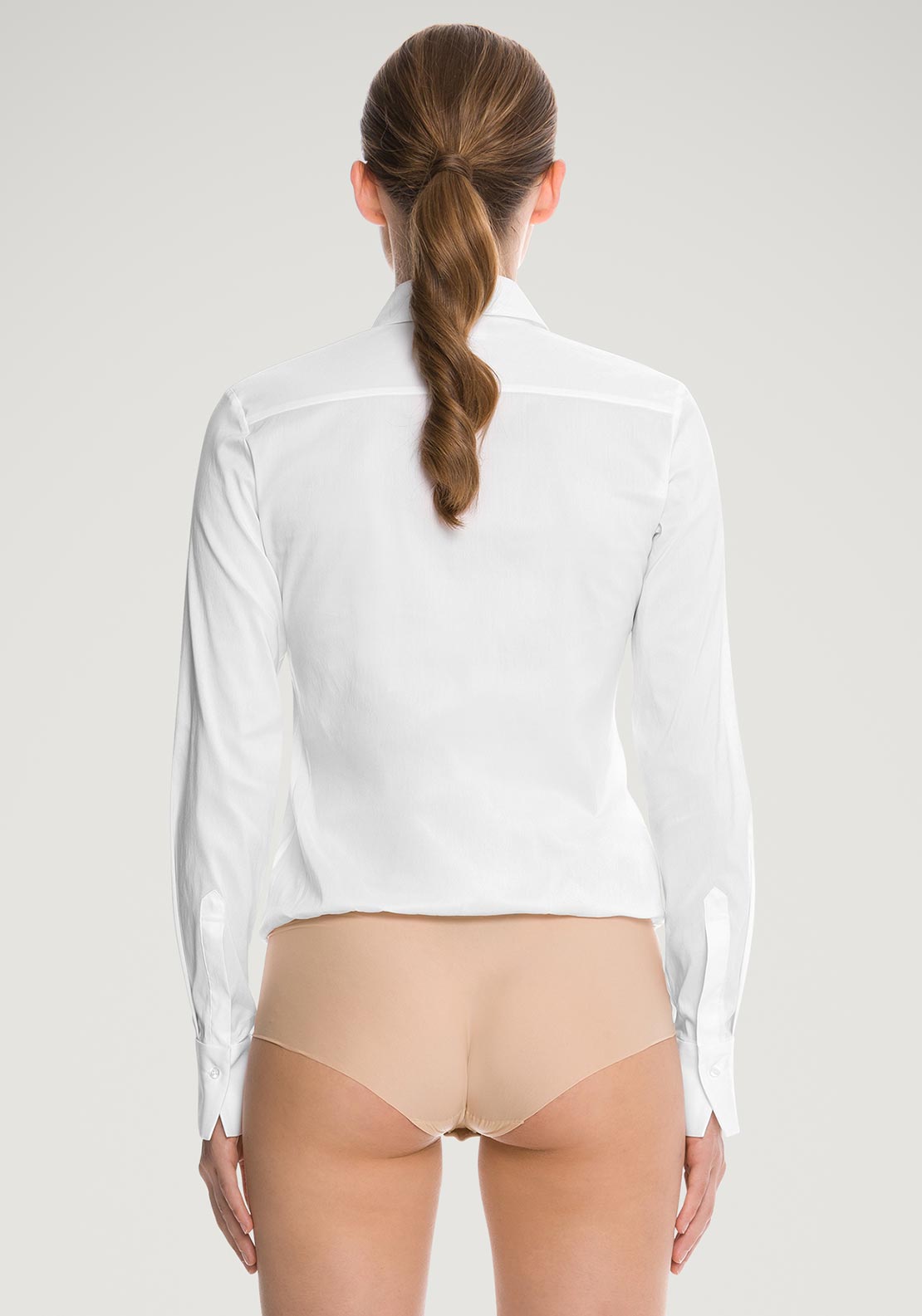 Wolford London Shirt Bodysuit, White