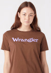 Wrangler Round Neck T-Shirt, Carafe Brown