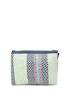 XTI Weaved Rafia Small Crossbody Bag, Navy