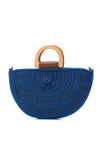 Xti Weaved Crescent Medium Satchel Bag, Jeans