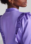 Y.A.S Dahlia Ruffle Midi Dress, Purple