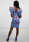 Y.A.S Nellie Ruffle Shoulder Mini Dress, Ethereal Blue